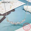 Water-Drop Zircon Pendant Necklace – 925 Sterling Silver – main view