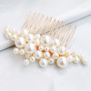 Five Piece Faux Pearl Bridal Comb and Hairpin Set