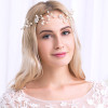 Silver Faux Pearl Flower Bridal Hair Vine