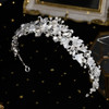 Silver Blossom and Crystal Statement Bridal Tiara