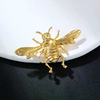 Gold-Tone Sculpted Bee Brooch