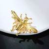 Gold-Tone Sculpted Bee Brooch