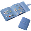 Blue Fold-Out Earring Travel Wallet