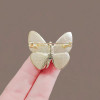 White Pearlescent Butterfly Brooch (3)