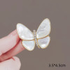 White Pearlescent Butterfly Brooch (4)