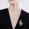 White Five-Blossom Branch Brooch (2)