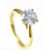 18K Gold Classic 4 Claw Ring Lab-Grown Diamond