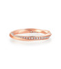 Mobius Series 18K Rose Gold Lab-Grown Diamond Wedding Ring Women 0.2ct IGI
