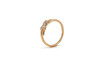 X Cross 18K Rose Gold Lab-Grown Diamond Ring 0.08ct IGI