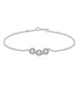 Small Bubble Round 18K Gold Lab-Grown Bracelet 0.30ct IGI
