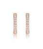 Luxury Classic Temperament Diamond-Encrusted 18K Rose Gold Lab-Grown Diamond Earring 0.28ct IGI