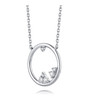 Ice And Snow Series 18K Gold Lab-Grown Diamond 18K Gold Necklace 0.08ct IGI