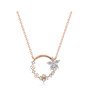 Secret Garden Flowers 18K Rose Gold Lab-Grown Diamond Necklace 0.51ct D VS1 IGI
