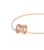 Unique Design Spring 18K Rose Gold Lab-Grown Diamond Necklace 0.31ct IGI