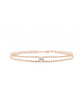 Engraved Texture Light Luxury 18K Gold Lab-Grown Bracelet 1ct D IGI