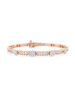 Fully Inlaid Light Luxury 18K Gold Lab-Grown Bracelet 2.5ct D VS1 IGI