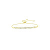 Fashionable inlaid 18K Gold Lab-Grown Bracelet 0.50ct D VS1 IGI