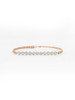 Group Inlaid Chain design 18K Gold Lab-Grown Bracelet 1.6ct D VS1 IGI