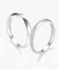 Neat Diagonal Design Lab-Grown Diamond Wedding Ring Men