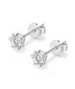 18 K Gold Inlay Lab-Grown Diamond Earring