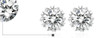 18 K Gold Inlay Lab-Grown Diamond Earring