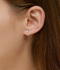 Fashionable Simple Three-Dimensional Sense Lab-Grown Diamond Earring