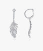 Stitching Leaves 18K Gold Lab-Grown Diamond Earring 0.7ct D VS1 IGI