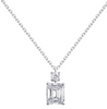 Perfume Bottle 18K White Gold Lab-Grown Diamond Necklace 1ct D VS1 IGI