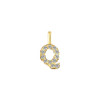 Letter Pendant 18K Gold Lab-Grown Diamond E VS1 IGI