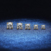 Sparkling Timeless Square Stud Earrings