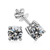 Sparkling Timeless Square Stud Earrings