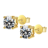 Sparkling Timeless Square Stud Earrings