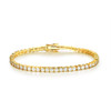 925 Sterling Silver, 18K Rose Gold, 18K Yellow Gold Plated Sparking Moissanite Tennis Bracelet