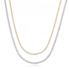 Sparkling Pave Moissanite Tennis Necklace