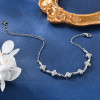 Sparkling Moissanite Flower Tennis Bracelet