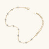 Rounded Sparkling Bezel Fashion Bracelet