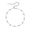 Rounded Sparkling Bezel Fashion Bracelet