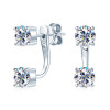 2-in 1 Sparkling Detachable Stud Earrings