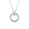 Classic Signature Round O Sparkling Moissanite Necklace