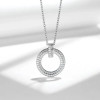 Classic Signature Round O Sparkling Moissanite Necklace