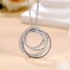 Sparkling Encircled Eternity Pave Necklace