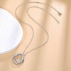 Sparkling Encircled Eternity Pave Necklace