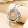 Sparkling Encircled Eternity Pave Necklace