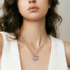 Sparkling Encircled Eternity Pave Necklace