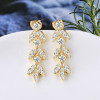 Sparkling Herbarium Chandelier Hanging Drop Moissanite Earrings