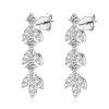 Sparkling Herbarium Chandelier Hanging Drop Moissanite Earrings