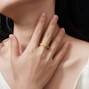 Intertwined Sparkling Moissanite Serpenti Crossover Band
