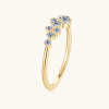 Yellow Gold Plated Sparkling Wisteria Ring