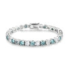 Sterling Silver Colourful Moissanite Fashion Tennis Bracelets