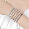 Sterling Silver Colourful Moissanite Fashion Tennis Bracelets
